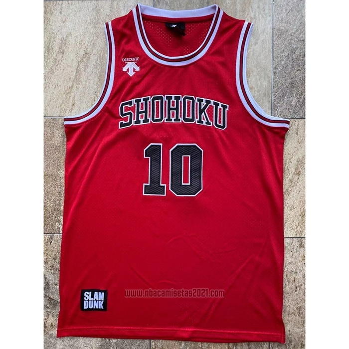 Camiseta Shohoku Sakuragi #10 Rojo